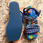 Farm Rio  Macaw sandals Tropical‎ NWOT Size 12 Photo 6