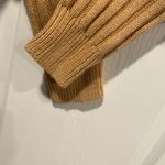 Divided H&M Size S Tan Camel Ribbed Knit Long Sleeve Crew Neck Cropped Swsater Photo 3