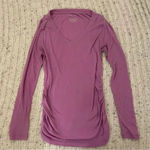 Liz Lange  Maternity purple‎ long-sleeve ribbed v-neck T-shirt, size X-small​ Photo 0