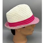 Jacobson Hat Company Havana Fedora Panama White Pink Wide Brim Outdoor 22" Photo 2