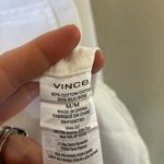 Vince  white cotton silk blend utility long sleeve shirt Photo 7