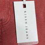 Risen NEW High Rise Straight Jeans Size 27 Distressed Rust Color Womens Red Photo 5