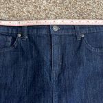 Gloria Vanderbilt Amanda skirt in dark blue wash embellished size 6 denim skirt Photo 8