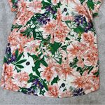 H&M  Women’s Tropical Resort Relaxed Multicolor Shortsleeve Tunic Top Dress XL Photo 4