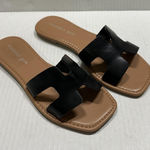 Steve Madden  Madden Girl Shoes Womens Size 6M Black Slide Sandals Slip On Flat Photo 0