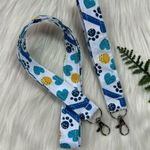 Lanyard & wristlet Heart Paw bone NEW Blue Photo 6