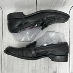 Etienne Aigner  Women's 6.5 CARVER Black Leather Buckle Strap Dress Loafer Shoes Photo 3