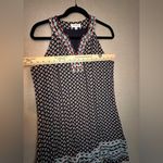 THML Mini Dress Medium Sleeveless Geometric Print Embroidered Neck & Hem Lined Photo 1