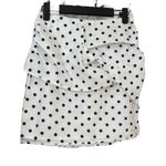 Camila Coelho  Black and White Polka Dot Mini Skirt Photo 1