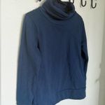 Apana Navy Blue Cowl Neck Pullover Sweatshirt - Size M Photo 1