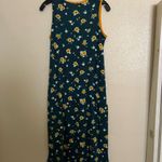 Cuddl Duds Floral Sleeveless Maxi Dress - Green and Yellow Photo 2