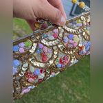 Beaded Gold Clutch with Multicolor Accents Photo 5