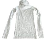 Lululemon REST LESS WHITE TEXTURED POPOVER HOODIE LONG SLEEVE THUMBHOLES TOP Photo 6