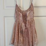 Vanessa Mooney NWT Pink Velvet Ballerina Mini Dress M Photo 2