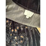 Hemant & Nandita Black Velvet Burnout Mini Dress S Photo 5