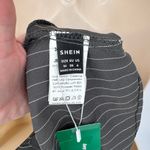 SheIn ‎ Halter Vest Top Womens Medium Gray White Pinstripe Polyester NEW Photo 6