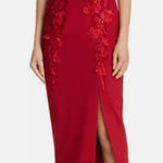 Bariano Floral Applique Gown Size Small NWOT Photo 0