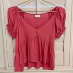 Abound pink babydoll top Photo 0