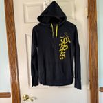 Nike  LIVESTRONG Dri-FIT Hoodie Pullover Activewear Black Yellow‎ Size L Photo 4