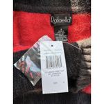 Rafaella NWT Angora Lambs Wool Red Black Striped Cowl Neck Sweater Women’s Small Photo 3