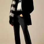 J.Crew Studded High Rise Straight Jean 1996 Semi Stretch Washed Black US 29 MWT Photo 0