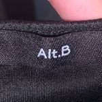 Alt-B Colorblock Stripes Dressy Sexy Strapless Top Black White padded Photo 5