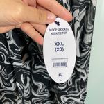 Scoop NYC Women's Marble Print Tie Neck Blouse Size XXL (20) NWT Photo 5