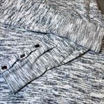 CJ Banks Oversized Hoodie Womens X Black Marled Tunic Top Casual Buttons Cozy Blue Size XL Photo 11