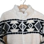 Lucky Brand Womens XLarge Geo Print Faux Fur Zip Jacket NEW Photo 3