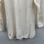 Michael Kors Off White Cream Knit Shark Bite 3/4 Sleeve Pullover Sweater Sz M Size M Photo 2