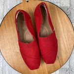 Toms Alpargata Canvas Slip On Shoes Red 10 Photo 4