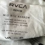 RVCA Women's Jeans Size 27 Denim Mid Rise Narrow Relaxed Fit Distressed Photo 3