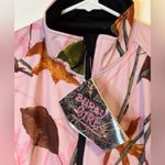 Burly Girl Pink Camo Zip Up Jacket with pockets Size Medium NWT Photo 3