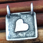 Silpada  Sterling Silver Tilted Heart Pendant for Necklace Photo 0