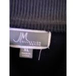 JM Collection  Black Mock Turtleneck Long Sleeve Knit Top Women's XL Buttons Photo 2