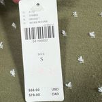 Maeve NWT Anthropologie  Square Neck‎ Lace Trimmed Blouse Top Green Size Small Photo 5