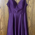 City Studios Purple Homecoming Dress Photo 0