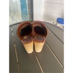 Madewell Kitlie Fringe Wood Heel Clogs Wedge Brown Size 10 Photo 12