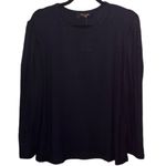 Renee C Long Sleeve Puff Shoulder Top Black Size 2X Photo 3