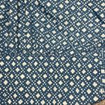 Madewell  cotton Denim style Floral Stamp Long sleeve button front Shirt small Photo 4