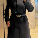 IMAN Black Coat with Gold Button Photo 0
