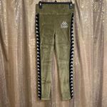 Kappa  Olive Green 222 Banda Stele Rhinestone Leggings, L NWT Photo 3