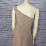 Jasmine B2 Poly Chiffon Long Bridesmaid Dress One-Shoulder Neckline size 14 n Photo 4