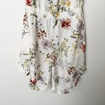H&M [] Cream Linen Blend Cottagecore Wildflower Floral Print Strappy Romper Sz XL Photo 7