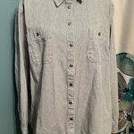 Pin strip button up Blue Size 2X Photo 0