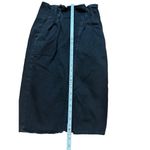 Bershka Womens black denim midi skirt sz 00 Photo 5