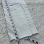 Free People Womens White Jeans Sz 25 Raw Hem Mid Rise Button Fly Boho Indie Photo 5