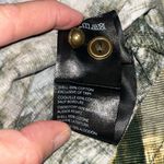 Anthropologie Pilcro Ruched Corduroy Button Floral Camo Shirt Dress Green 10 Photo 10