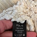 POL Beige Pullover Long Sleeve Crop Hoodie Size Large Photo 4