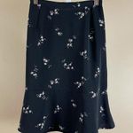 Worthington Vintage Size 10 Petite Ruffle Retro Floral Skirt Flowy Chic Feminine Photo 0